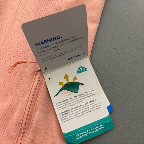 Columbia NWT NEW Women's Swiftwater Falls Jacket Lightweight Peach Orange Small - Picture 11 of 15